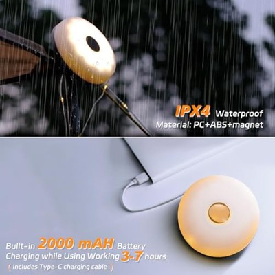 Multifunktionale Au?enlichterketten USB Wiederaufladbar und Wasserdicht