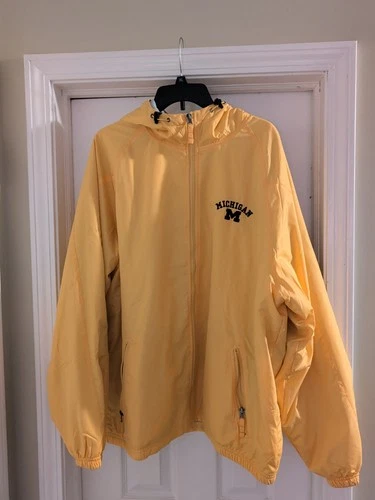 The University of Michigan Holloway Brand jacket/coat, yellow, size XL - product listing photo