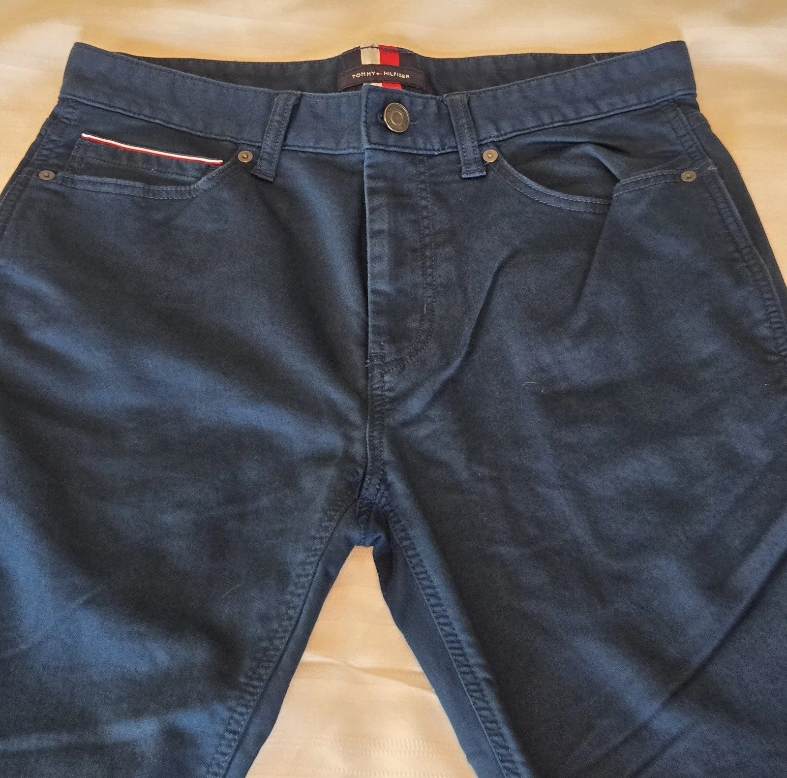 Tommy Hilfiger Mens Stretch Slim Tapered Leg Quick Dry Twill Chino Pants 32x32