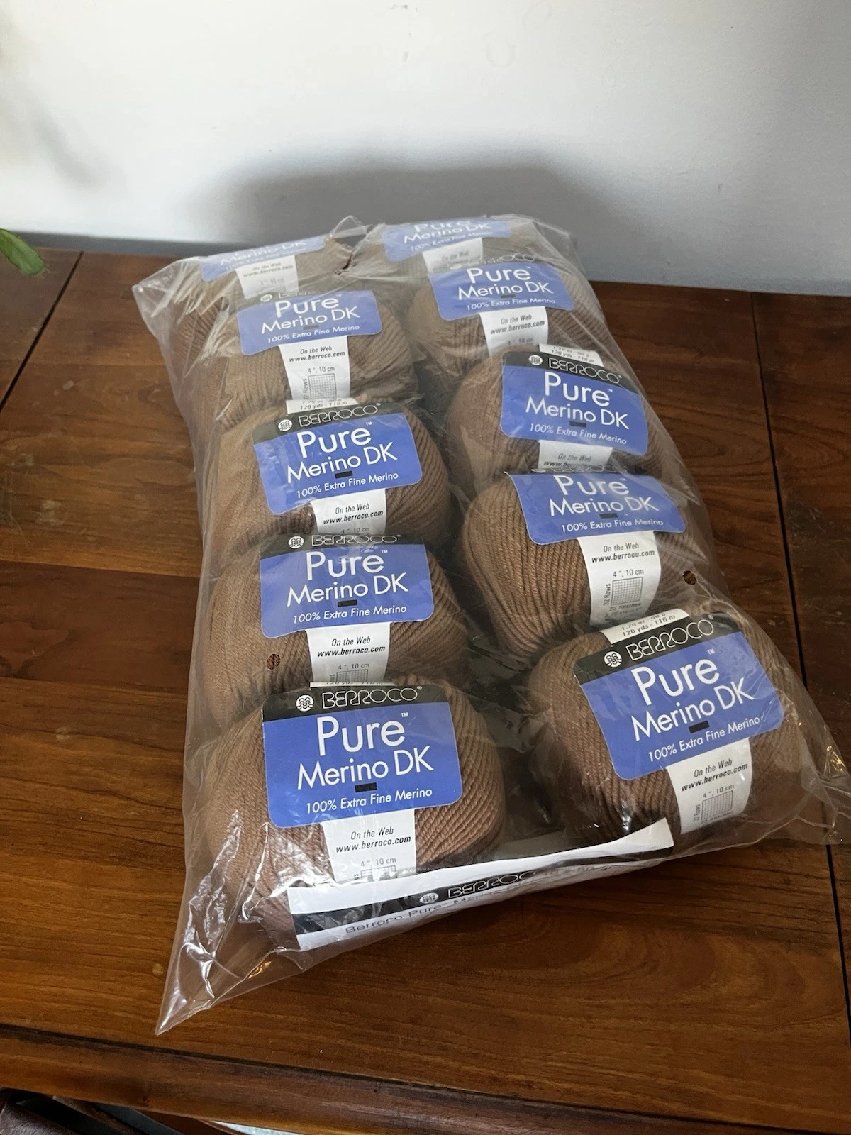 Berroco PURE MERINO Extra Fine Yarn (Lot of 10) Color #4523 Tan NEW DISCONTINUED - product detail image 1