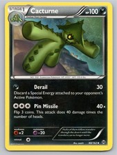 2015 POKEMON BREAKTHROUGH CACTURNE 88/162 UC NM A106284 FREE S&H