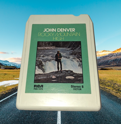#ad #ad John Denver Rocky Mountain High 8 Track Tape New pads and splice $5.99