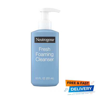 Neutrogena Fresh Foaming Facial Cleanser, All-In-One Makeup Remover Face Wash fo