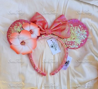 Disney Parks Porange Plumeria Aulani Hawaii Ears Headband  display picture 2