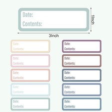 1000Pcs Removable Food Labels,1 x 3 Inch Colored Freezer Labels Date Stickers...