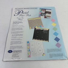 Creative Memories Scrapbook 10"x12" Pastel Paper Pack 6 Colors 12 Sheets New