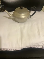 Sona Ware Silver Aluminum Working Teapot J525 Stratford On Avon England vintage