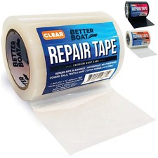 Repair Tape for Fabric Boat Covers, Canvas Tents, Pop-Up Campers, RV Clear