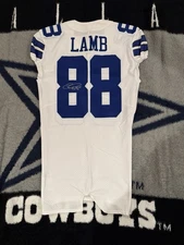 Ceedee Lamb Dallas Cowboys Team Issued Signed Autographed Jersey