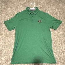Under Armour Notre Dame Fighting Irish Green Polo Shirt Size S