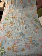 Vintage 1980  s Care Bear Twin Sheet Set Muslin Good Friends Sweet Dreams Rainbow