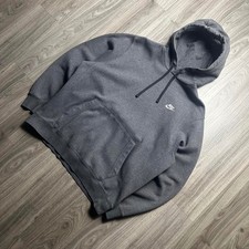 Large Gray Nike hoodie with embroidered logo,