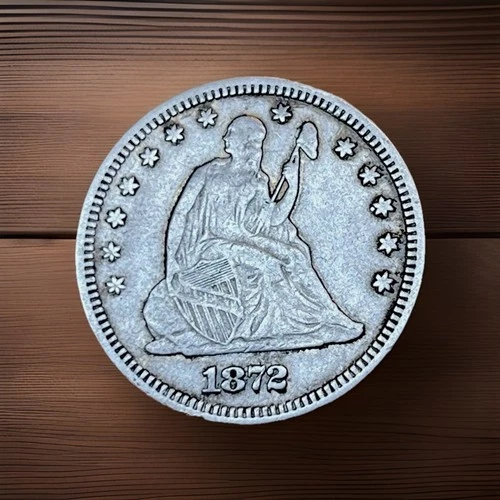 1872-P Seated Liberty Quarter — photo from the most recent tracked eBay sale