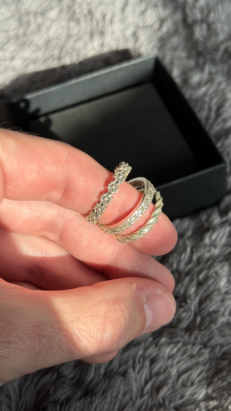 Clocks and Colours “Grounded” Stackable Ring Set … - image 2