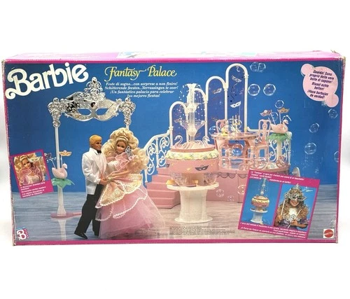 Barbie Fantasy Palace Playset 1990 Vintage Mattel Rare Euro Set New Old Stock HQ