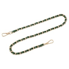 Purse Strap 24" Leather for Shoulder Strap Green Gold