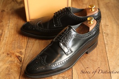 Barker Schwarz Leder Derby Brogue Schuhe Herren UK 9 G US 10 EU 43