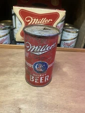 Miller High Life Flat top beer can Miller  Brewing Co Milwaukee Wi OI Red 30s
