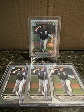 2026 Bowman Chrome 1st Mathias Lacombe 3x Base + X-Fractor Chicago White Sox