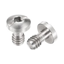 2Pcs 1/4" Male Mounting Screw Adapters Slotted 0.39" Length for Camera Tripod
