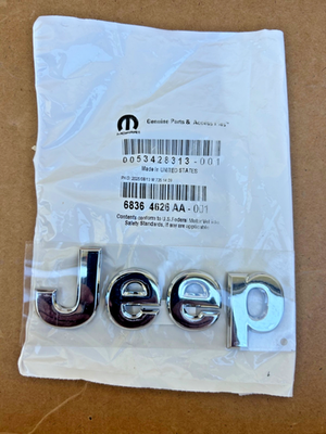 #ad #ad Genuine 05 18 Jeep Wrangler OEM NEW Hood Emblem Logo Chrome Mopar # 68364626AA $32.00