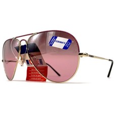 Vintage CEBE 106 Metal Aviator Sunglasses France 1980s Large Hand Painted