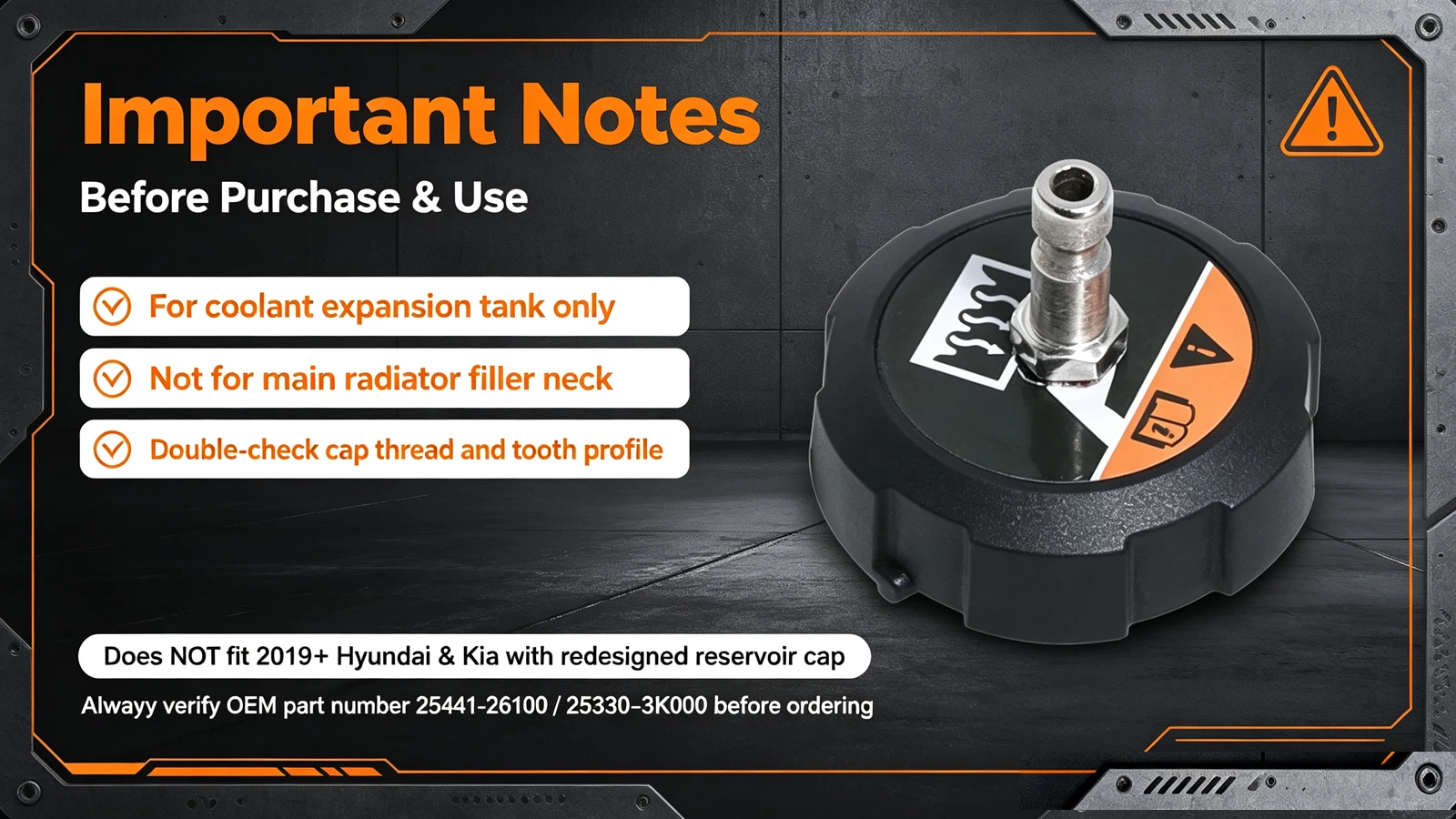 For Kia Hyundai Radiator Leak Tester Adapter – Cooling System Pressure Diagnose - Picture 14 of 14
