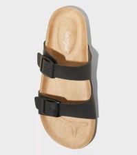 Kids' Drew Footbed Sandals Black - Cat Jack - CHOOSE SIZE