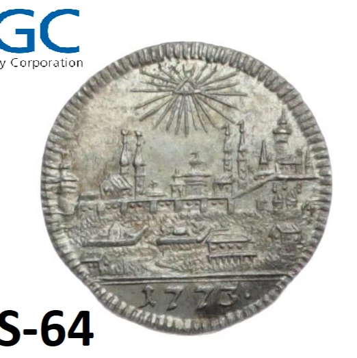 NGC Nurnberg MS 64 1773 1 Kreuzer Silver Coin City View Unc Germany - Image 4 of 4