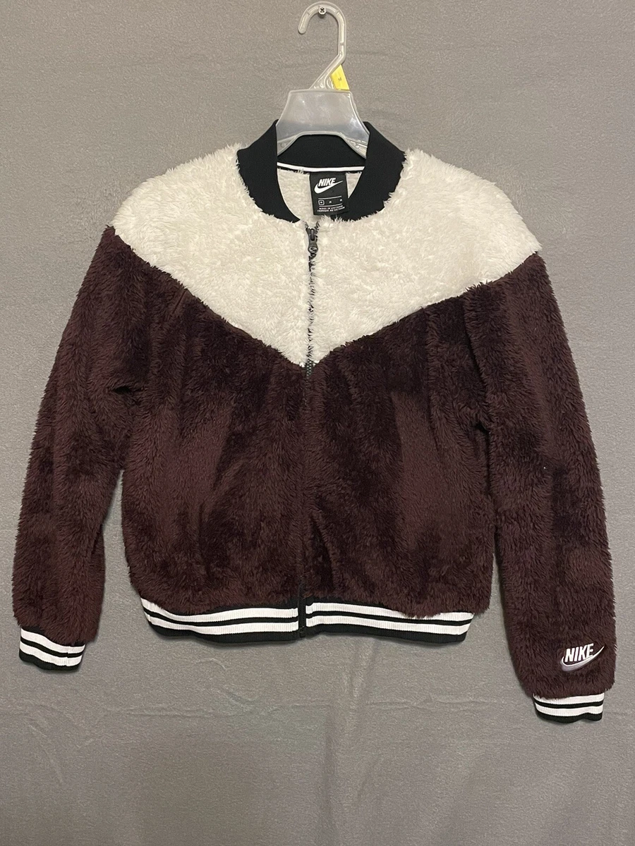 Nike women's sherpa shop bomber jacket