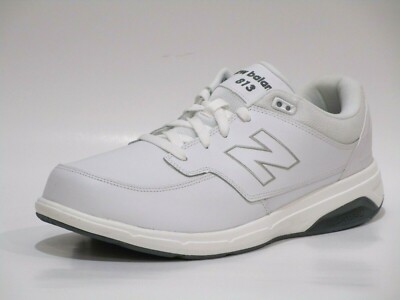 813 V1 Lace-Up Walking Shoes, White 