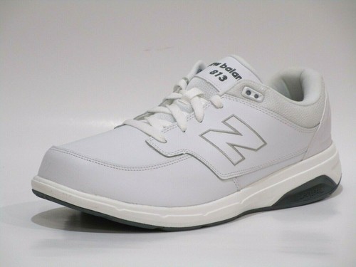 813 V1 Lace-Up Walking Shoes, White 