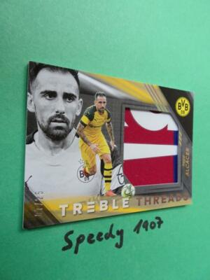 Panini Treble Soccer 2019 Threads Paco Alcacer  #07/25 GOLD Dortmund Jersey 19