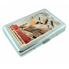 Vintage Poster D223 Silver Metal Cigarette Case Card Wallet Join The Fight