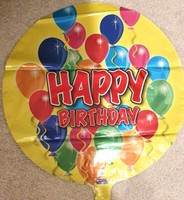 Folienballon Happy Birthday Lustiger Heliumballon Bunt Ballons 42 Cm Neu