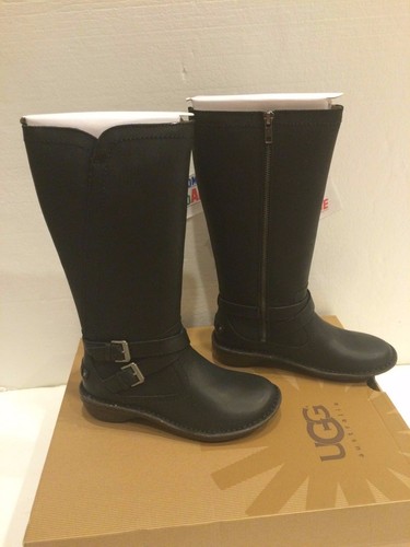 UGG LADIES W ROSEN 1008210 W / BLK Leather Boots Size US 5 UK 3.5 NEW!! $250.00 - Picture 3 of 8