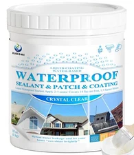 Liquid Waterproof Sealant Crystal Clear 35oz XUDOAI Indoor Outdoor Water-Base...