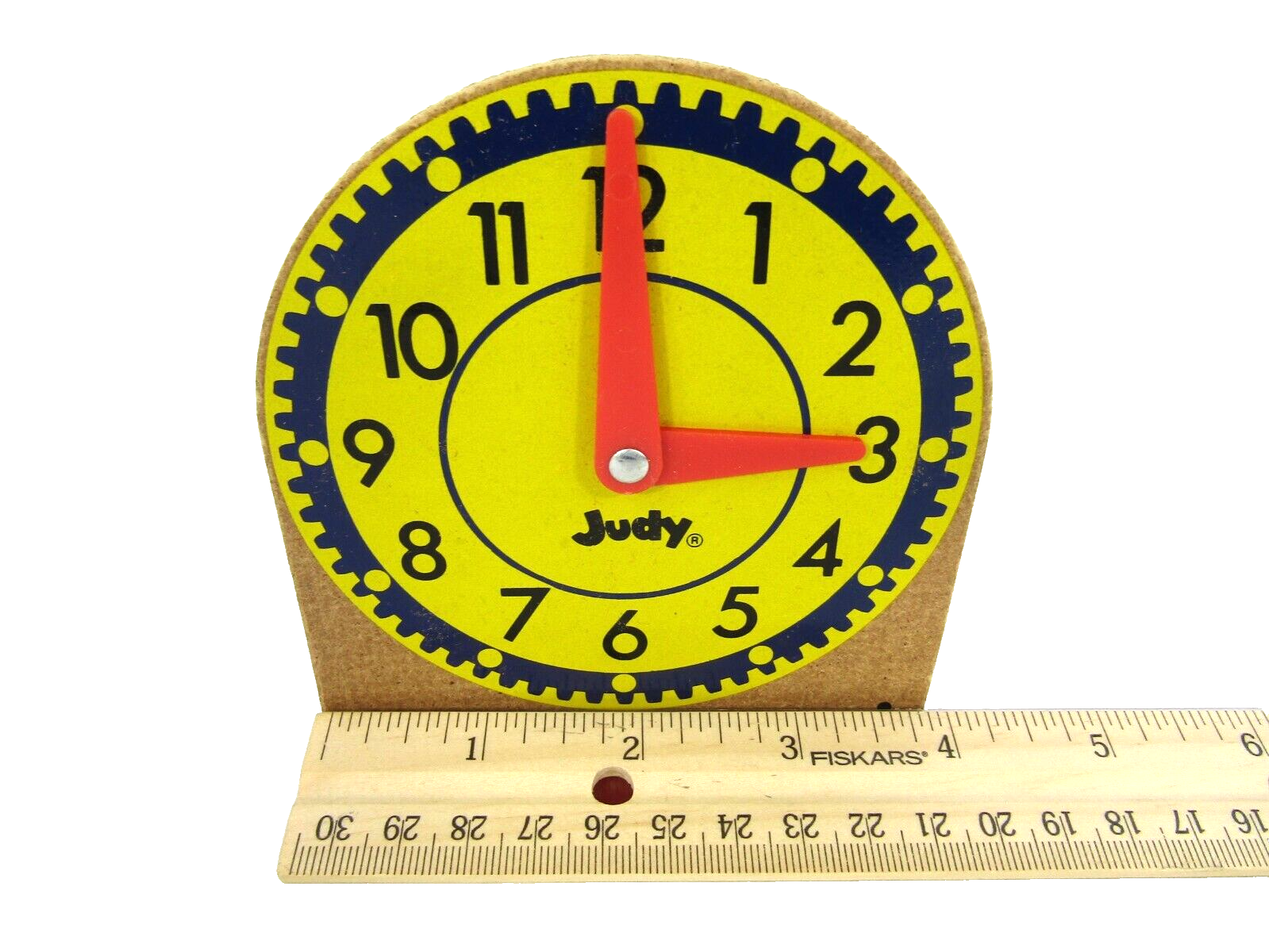 Judy Instructo Mini Clock Learning Teaching Analog Time w/Stand Teaching Aid eBay