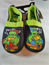 Toddler Boy Teenage Mutant Ninja Turtles Rafael Leonardo Slippers Large 7/8