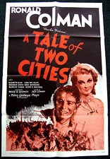 A TALE OF TWO CITIES – RONALD COLMAN – CHARLES DICKENS – 1962 MOVIE POSTER – NM