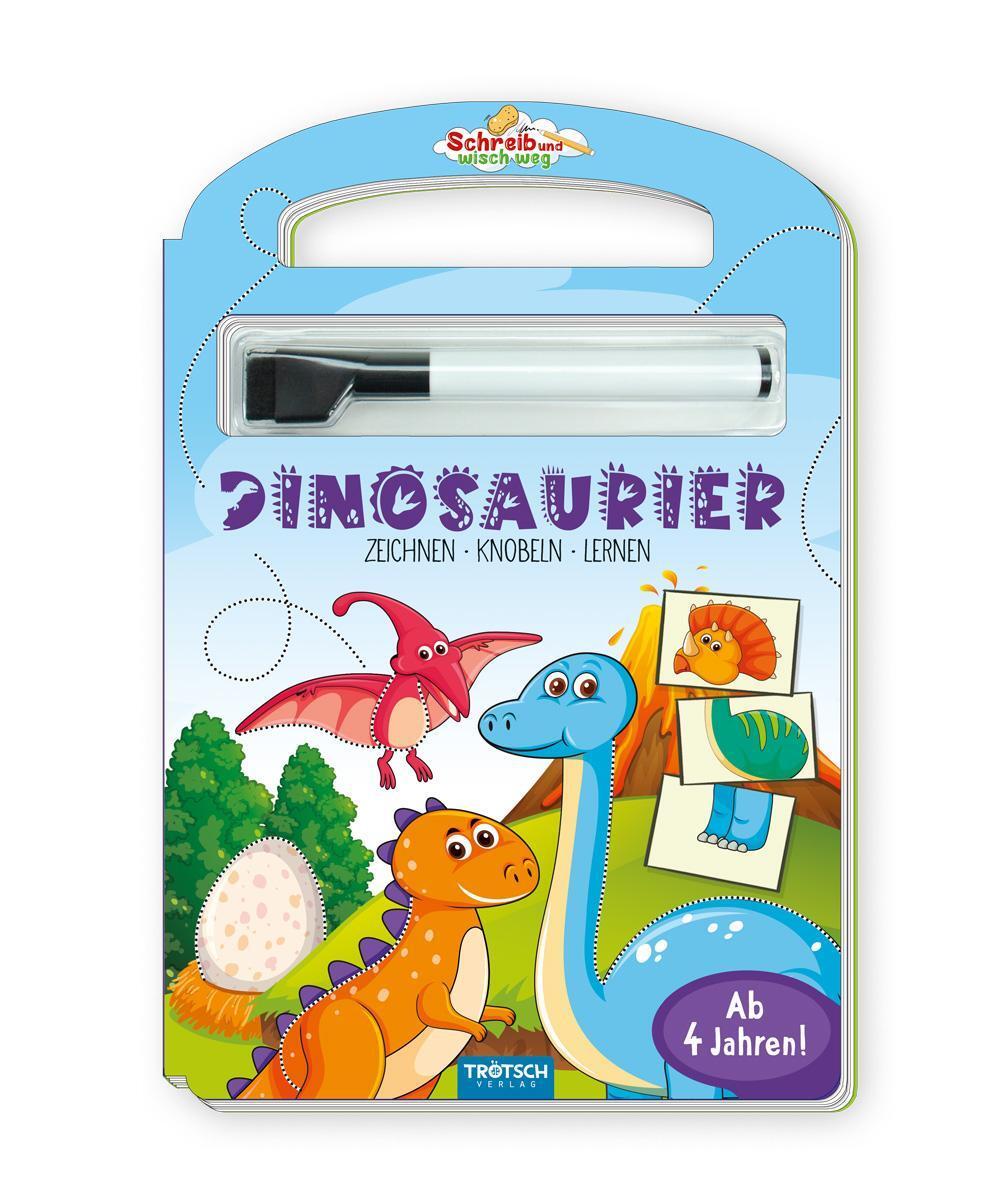 Thumbnail - Trötsch Pappenbuch Schreib Und Wisch Weg Pappenbuch Dinosaurier