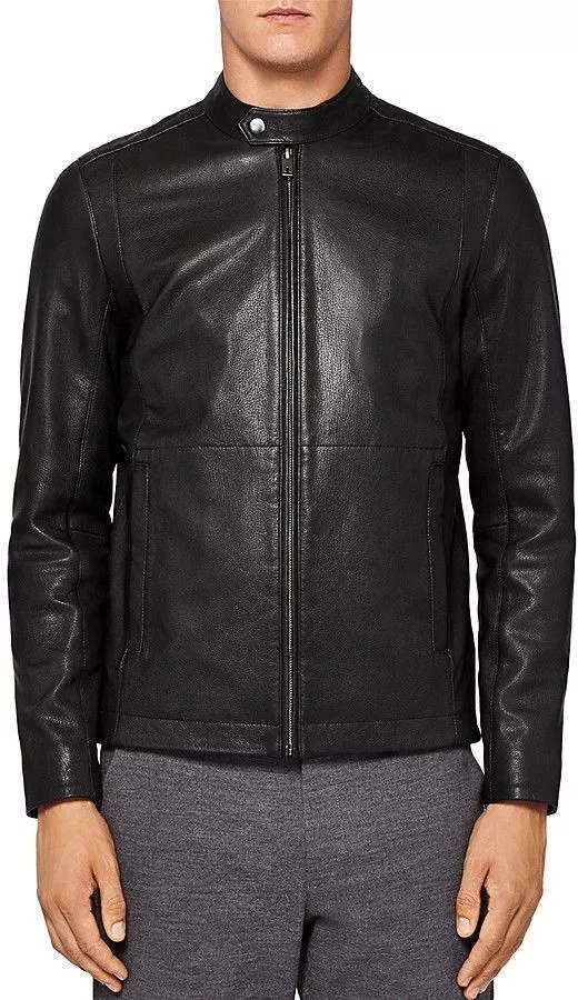 Ted baker cheap leather jacket