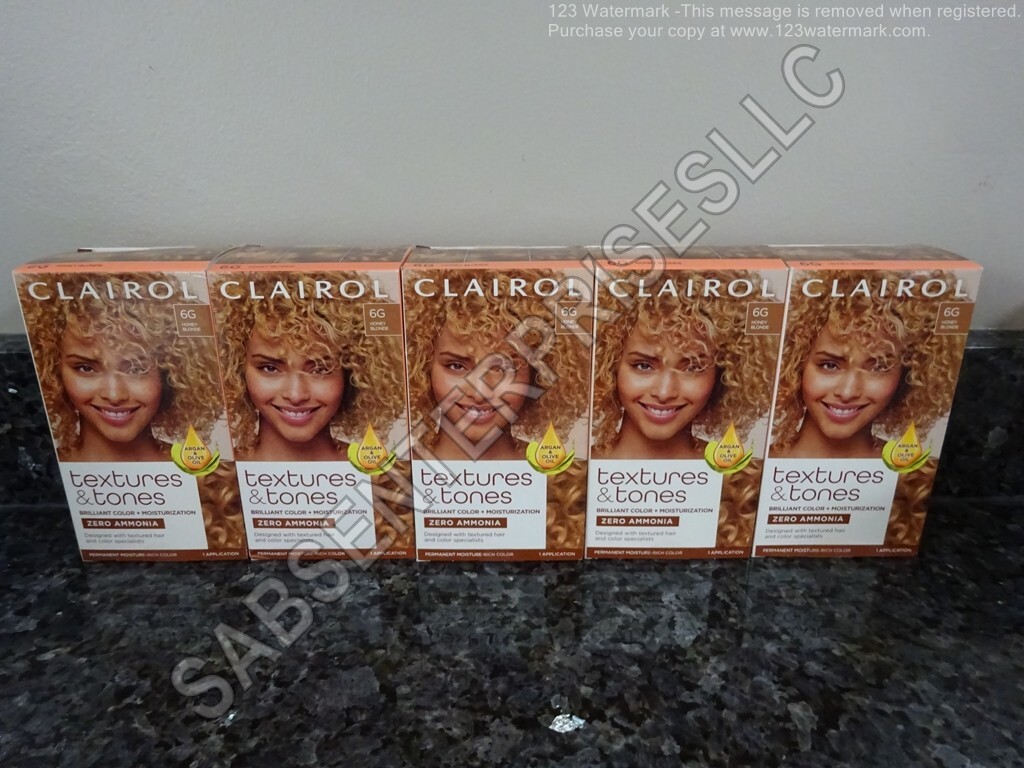 5 CLAIROL Textures & Tones #6G HONEY BLONDE Permanent Hair C