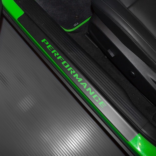 Door Sill Plate Protectors Black Matte Vinyl Fits Dodge Challenger 2008