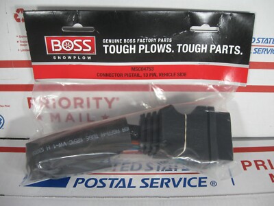 BOSS Snow Plow 13-Pin Wiring Harness Repair Connectors - Replaces MSC04753 & MSC04754