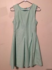 Alya Size M Green Lace Flare Stylish Dress Women Sleeveless Stylish Formal