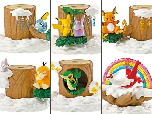 Re-Ment Pokemon Collect! Kasanete! Pokemon Forest 7 Weather Tree Box Product All - Picture 3 of 3