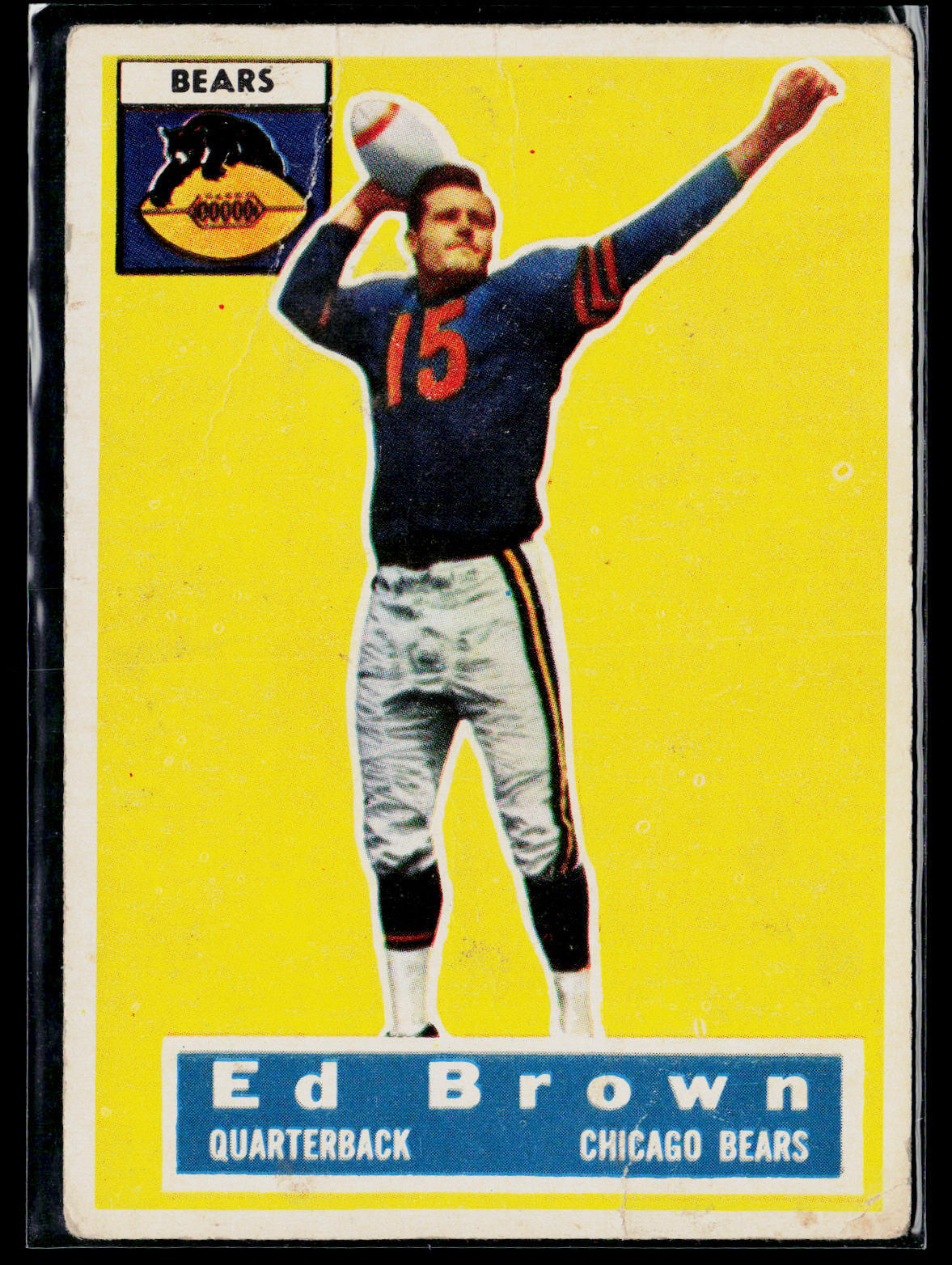 1956 Topps Set-Break #23 Ed Brown, Poor , (HUCK'S)