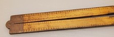 THE C-S CO. NO. 84 Chapin-Stevens BRASS HINGED MADE IN USA 24 INCH VINTAGE RULER