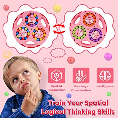 Jouets Enfants 6 7 8 9 10 Ans, Cadeau D'anniversaire Pour 6-12 Ans Garçons Filles Infinity Cube 3D Puzzle Pour 7 8 9 Ans Garçons Cube Magique Cube Anti Stress Jeux Intelligence Pour 7 10 Ans Enfant